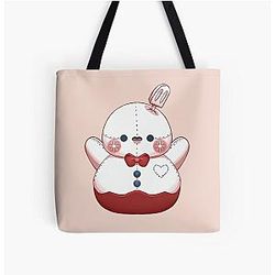 Zayne Warm Snowman Plushie Love and Deep Space Fanart All Over Print Tote Bag