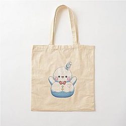 Zayne Happy Snowman Pelushie Love and Deep Space Fanart Cotton Tote Bag