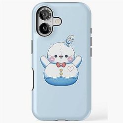 Zayne Happy Snowman Pelushie Love DeepSpace Fanart iPhone Case