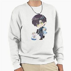 Love and Qixi Festival Chibi Pullover Sweatshirt