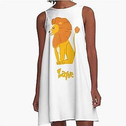 Zayne Lion Baby Boy Wild Animal A-Line Dress