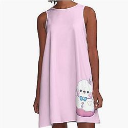 Zayne Spring Snowman Pelushie Love and Fanart A-Line Dress