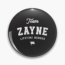 Team Zayne Lifetime Member Funny Name Pin