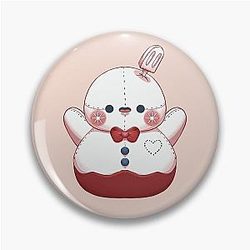 Zayne Warm Snowman Plushie - Love DeepSpace Fanart Pin