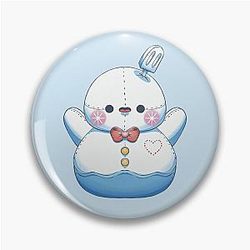Zayne Happy Snowman Pelushie Love Fanart Pin