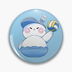 Zayne Volleyball Snowman Love Fanart Pin