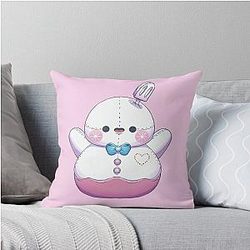 Zayne Snowman Pelushie Love Fanart Throw Pillow