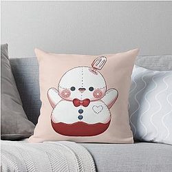 Zayne Warm Snowman Pelushie - Love Fanart Throw Pillow