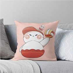 Zayne Volleyball Snowman Love and Fanart Throw Pillow