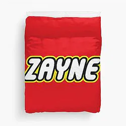 Zayne Trending Bricks Birthday Plastic Blocks Duvet Cover