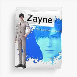 Zayne Traverse the Darkness With Me Duvet Cover