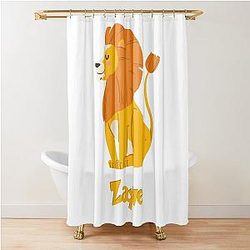 Zayne Lion Baby Boy Wild Animal Shower Curtain