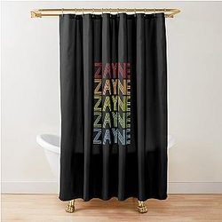 Zayne Name Tee or Vintage Retro Zayne Name Gift Item Shower Curtain