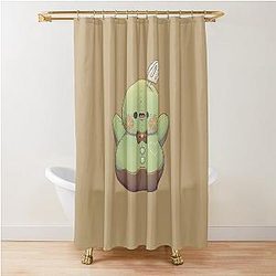 Zayne Matcha Snowman Pelushie Love and Deep Space Fanart Shower Curtain