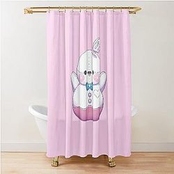 Zayne Springer Snowman Plushie - Love and Fanart Shower Curtain