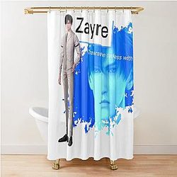 Zayne Traverse the Darkness with Me Shower Curtain