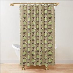 Zayne Volleyball Camping Love and Fanart Shower Curtain