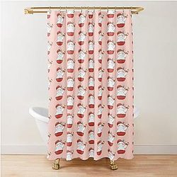 Zayne Volleyball Snowman Love and Fanart Shower Curtain