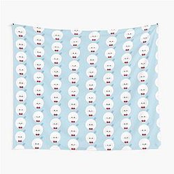 Love and Space Snowman Tapestry