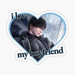 Love & Deepspace - Zayne - Otome Game - Li Shen Sticker - I Love My Boyfriend Sticker