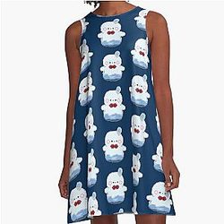 Zayne Snowman Love A-Line Dress