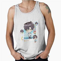 Love and Deepspace Zayne Beach Chibi Polaroid Tank Top