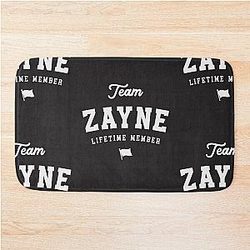 Team Zayne Lifetime Member Funny Name Zayne Bath Mat