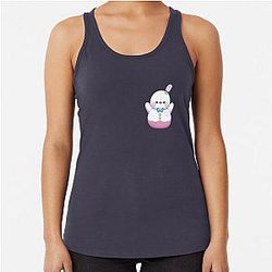 Zayne Spring Snowman Pelushie Love Deep Space Fanart Racerback Tank Top