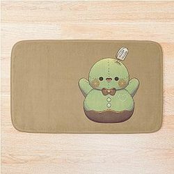 Zayne Matcha Snowman Pelushie - Love and Deep Space Fanart Bath Mat