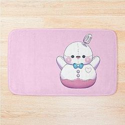 Zayne Spring Snowman Pelushie Love Bath Mat
