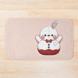 Zayne Warm Snowman Pelushie Love Deep Space Fanart Bath Mat