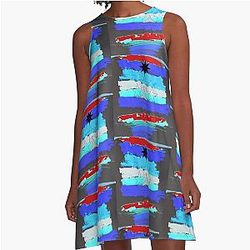 Zayne Star Pattern A-Line Dress