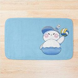 Zayne Volleyball Snowman Love and Fanart Bath Mat