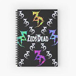 Zeds Dead Festival Holographic Tie Dye Fan Art Notebook