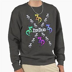 Zeds Dead Festival Holographic Tie Dye Fan Art Pattern Sweatshirt