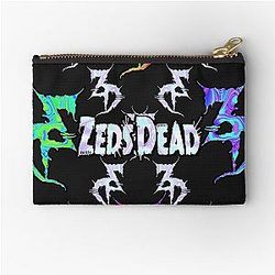 Zeds Dead Festival Holographic Tie Dye Fan Art Pattern Zipper Pouch