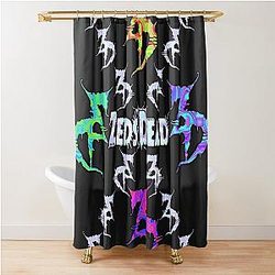 Zeds Dead Festival Holographic Tie Dye Fan Art Pattern Shower Curtain