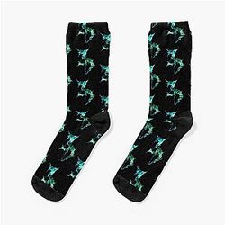 Zeds Dead Green Galaxy Socks