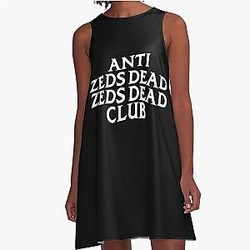 Anti Zeds Dead Club Graphic A-Line Dress for Men Women
