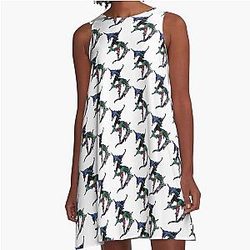 Zeds Dead Logo A Line Dress