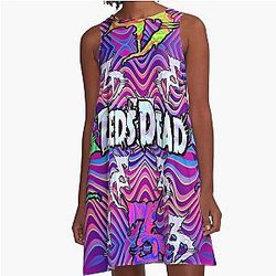 Zeds Dead Festival Psychedelic A-Line Dress