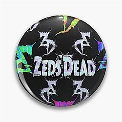 Zeds Dead Festival Holographic Tie Dye Fan Art Pin