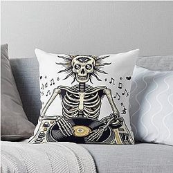 Zeds Dead Skeleton EDM Pillow