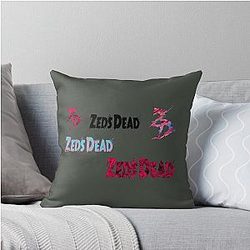 Zeds Dead Sticker Throw Pillow