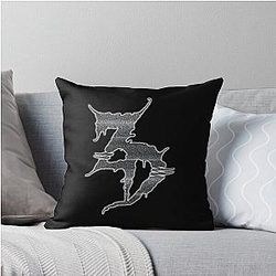 Zeds Dead Channel Flipping TV Static Throw Pillow