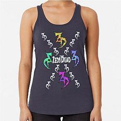 Zeds Dead Festival Holographic Tie Dye Fan Art Racerback Tank Top