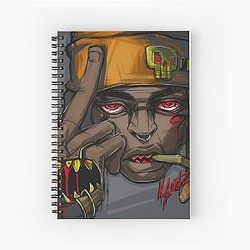 Zillakami Artwork by N Gantz Spiral Notebook