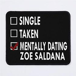 Dating Zoe Saldana Mouse Pad
