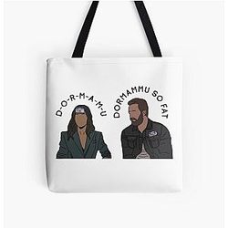 Chris Pratt and Zoe Saldana All Over Print Tote Bag