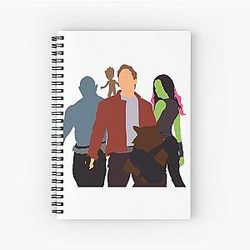 Chris Pratt Zoe Saldana Dave Bautista Spiral Notebook